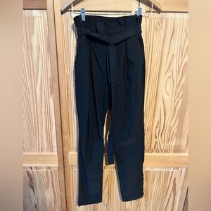 Tie waist black pants